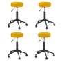 Sillas de comedor giratorias 4 uds terciopelo amarillo mostaza de vidaXL, Sillas de comedor - Ref: Foro24-3085544, Precio: 14...