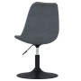 Sillas de comedor giratorias 6 unidades terciopelo gris oscuro de vidaXL, Sillas de comedor - Ref: Foro24-3085416, Precio: 36...