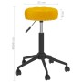 Swivel dining chairs 4 pcs mustard yellow velvet by vidaXL, dining chairs - Ref: Foro24-3085544, Price: 147,49 €, Discount: %