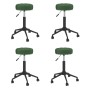 Swivel dining chairs 4 units dark green velvet by vidaXL, dining chairs - Ref: Foro24-3085540, Price: 147,14 €, Discount: %