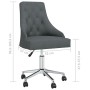 Swivel dining chairs 2 units dark gray fabric by vidaXL, dining chairs - Ref: Foro24-3092998, Price: 293,99 €, Discount: %