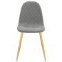 Swivel dining chairs 6 pcs light gray velvet by vidaXL, dining chairs - Ref: Foro24-3082870, Price: 341,45 €, Discount: %