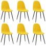 Dining chairs 6 pcs mustard yellow velvet by vidaXL, dining chairs - Ref: Foro24-3082888, Price: 310,14 €, Discount: %