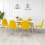 Sillas de comedor 6 uds terciopelo amarillo mostaza de vidaXL, Sillas de comedor - Ref: Foro24-3082877, Precio: 356,99 €, Des...