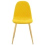 Sillas de comedor 6 uds terciopelo amarillo mostaza de vidaXL, Sillas de comedor - Ref: Foro24-3082877, Precio: 356,99 €, Des...