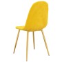 Sillas de comedor 6 uds terciopelo amarillo mostaza de vidaXL, Sillas de comedor - Ref: Foro24-3082877, Precio: 356,99 €, Des...