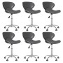 Swivel dining chairs 6 units gray synthetic leather by vidaXL, dining chairs - Ref: Foro24-3088620, Price: 267,76 €, Discount: %