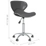 Swivel dining chairs 6 units gray synthetic leather by vidaXL, dining chairs - Ref: Foro24-3088620, Price: 267,76 €, Discount: %