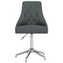 Sillas de comedor giratorias 2 unidades tela gris oscuro de vidaXL, Sillas de comedor - Ref: Foro24-3093030, Precio: 290,40 €...