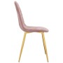 Dining chairs 6 units pink velvet by vidaXL, dining chairs - Ref: Foro24-3082874, Price: 355,46 €, Discount: %