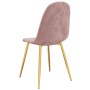 Dining chairs 6 units pink velvet by vidaXL, dining chairs - Ref: Foro24-3082874, Price: 355,46 €, Discount: %