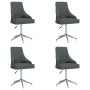 Swivel dining chairs 4 units dark gray fabric by vidaXL, dining chairs - Ref: Foro24-3093038, Price: 622,11 €, Discount: %