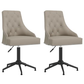 2pcs Light Gray Velvet Swivel Dining Chairs by vidaXL, dining chairs - Ref: Foro24-3093109, Price: 299,32 €, Discount: %