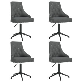 Swivel dining chairs 4 units dark gray velvet by vidaXL, dining chairs - Ref: Foro24-3093121, Price: 638,99 €, Discount: %