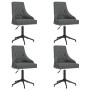 Swivel dining chairs 4 units dark gray velvet by vidaXL, dining chairs - Ref: Foro24-3093121, Price: 638,21 €, Discount: %