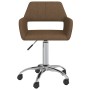 Swivel dining chairs 4 units brown fabric by vidaXL, dining chairs - Ref: Foro24-3089333, Price: 240,99 €, Discount: %