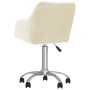 Sillas de comedor giratorias 6 unidades tela crema de vidaXL, Sillas de comedor - Ref: Foro24-3089766, Precio: 380,74 €, Desc...