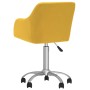 Sillas de comedor giratorias 4 unidades tela amarillo de vidaXL, Sillas de comedor - Ref: Foro24-3089759, Precio: 272,21 €, D...