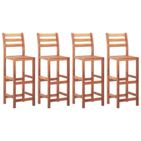 Kitchen chairs 4 units solid acacia wood by vidaXL, Kitchen stools - Ref: Foro24-46315, Price: 220,01 €, Discount: %