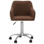 Swivel dining chairs 4 units brown fabric by vidaXL, dining chairs - Ref: Foro24-3089755, Price: 262,99 €, Discount: %