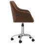 Swivel dining chairs 4 units brown fabric by vidaXL, dining chairs - Ref: Foro24-3089755, Price: 262,99 €, Discount: %