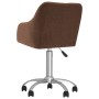 Swivel dining chairs 4 units brown fabric by vidaXL, dining chairs - Ref: Foro24-3089755, Price: 262,99 €, Discount: %