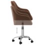 Swivel dining chairs 4 units brown fabric by vidaXL, dining chairs - Ref: Foro24-3089755, Price: 262,99 €, Discount: %