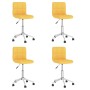 Swivel dining chairs 4 units mustard yellow fabric by vidaXL, dining chairs - Ref: Foro24-3087704, Price: 183,79 €, Discount: %