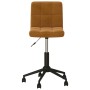 Swivel dining chairs 4 pcs brown velvet by vidaXL, dining chairs - Ref: Foro24-3087758, Price: 182,64 €, Discount: %