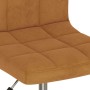 Drehbare Esszimmerstühle, 4 Stück, brauner Samt von vidaXL, Essstühle - Ref: Foro24-3087758, Preis: 182,64 €, Rabatt: %