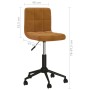 Swivel dining chairs 4 pcs brown velvet by vidaXL, dining chairs - Ref: Foro24-3087758, Price: 182,64 €, Discount: %