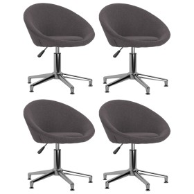 Swivel dining chairs 4 units taupe gray fabric by vidaXL, dining chairs - Ref: Foro24-3089507, Price: 261,99 €, Discount: %