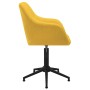 Swivel dining chairs 4 units yellow fabric by vidaXL, dining chairs - Ref: Foro24-3089445, Price: 287,30 €, Discount: %