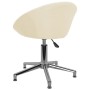 Swivel dining chairs 4 units cream fabric by vidaXL, dining chairs - Ref: Foro24-3089500, Price: 270,99 €, Discount: %