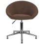 Swivel dining chairs 4 units brown fabric by vidaXL, dining chairs - Ref: Foro24-3089501, Price: 257,66 €, Discount: %