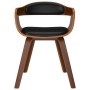 Black Faux Leather and Bentwood Dining Chair by vidaXL, dining chairs - Ref: Foro24-3092371, Price: 175,96 €, Discount: %