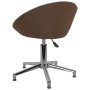 Swivel dining chairs 4 units brown fabric by vidaXL, dining chairs - Ref: Foro24-3089501, Price: 257,66 €, Discount: %