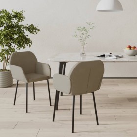 Sillas de comedor 2 unidades terciopelo gris claro de vidaXL, Sillas de comedor - Ref: Foro24-344701, Precio: 104,48 €, Descu...