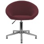 Sillas de comedor giratorias 6 unidades tela morada de vidaXL, Sillas de comedor - Ref: Foro24-3089520, Precio: 391,19 €, Des...