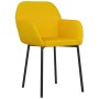 Dining chairs 2 units yellow velvet by vidaXL, dining chairs - Ref: Foro24-344708, Price: 115,99 €, Discount: %