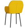 Dining chairs 2 units yellow velvet by vidaXL, dining chairs - Ref: Foro24-344708, Price: 115,99 €, Discount: %