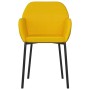 Dining chairs 2 units yellow velvet by vidaXL, dining chairs - Ref: Foro24-344708, Price: 115,99 €, Discount: %