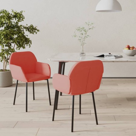 Dining chairs 2 units pink velvet by vidaXL, dining chairs - Ref: Foro24-344705, Price: 127,96 €, Discount: %