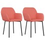 Dining chairs 2 units pink velvet by vidaXL, dining chairs - Ref: Foro24-344705, Price: 127,96 €, Discount: %