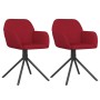 Swivel dining chairs 2 units red velvet by vidaXL, dining chairs - Ref: Foro24-344745, Price: 111,36 €, Discount: %