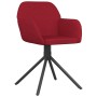 Swivel dining chairs 2 units red velvet by vidaXL, dining chairs - Ref: Foro24-344745, Price: 111,36 €, Discount: %