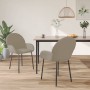 Dining chairs 2 units light gray velvet by vidaXL, dining chairs - Ref: Foro24-344763, Price: 127,64 €, Discount: %