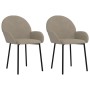 Dining chairs 2 units light gray velvet by vidaXL, dining chairs - Ref: Foro24-344763, Price: 127,64 €, Discount: %