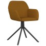 Swivel dining chairs 2 units brown velvet by vidaXL, dining chairs - Ref: Foro24-344748, Price: 129,13 €, Discount: %