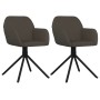 Swivel dining chairs 2 units dark gray velvet by vidaXL, dining chairs - Ref: Foro24-344741, Price: 147,99 €, Discount: %